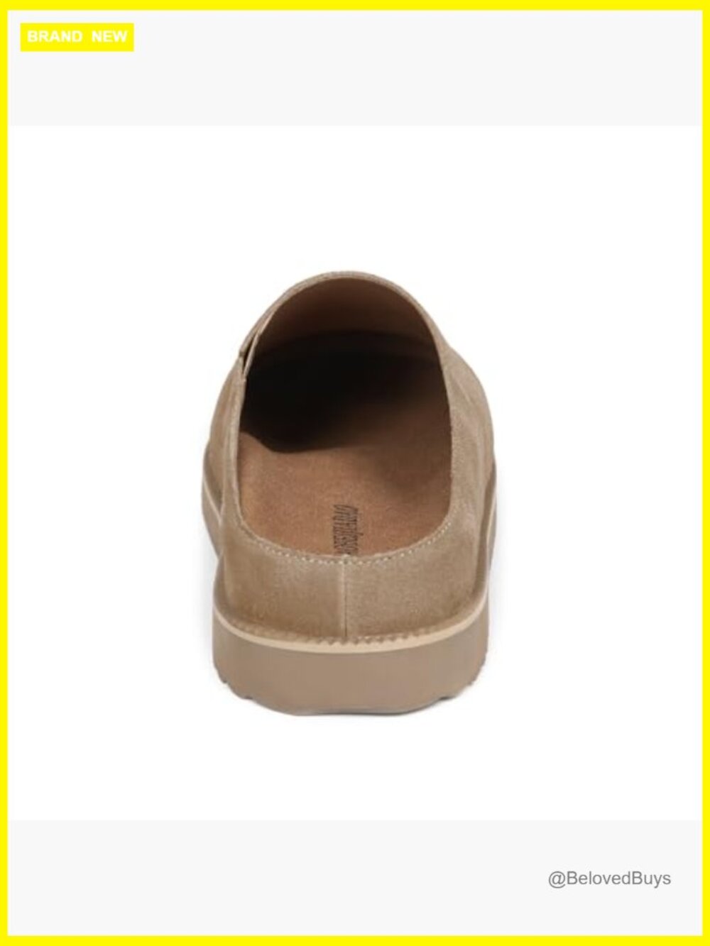 Genuine Suede Platform Clogs Arch Support Mules Slip On Round Toe - Picture 6 of 6
